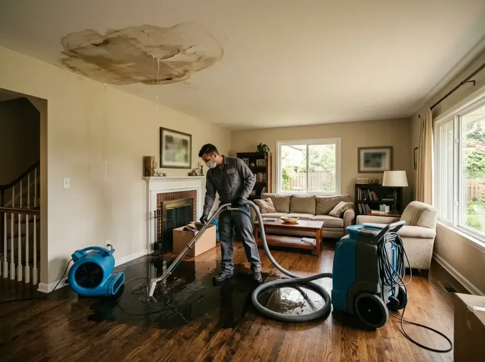 attic-pipe-burst-ceiling-drip-008 — frequently asked questions, Water Damage Restoration & Carpet Care in Seven Corners, VA